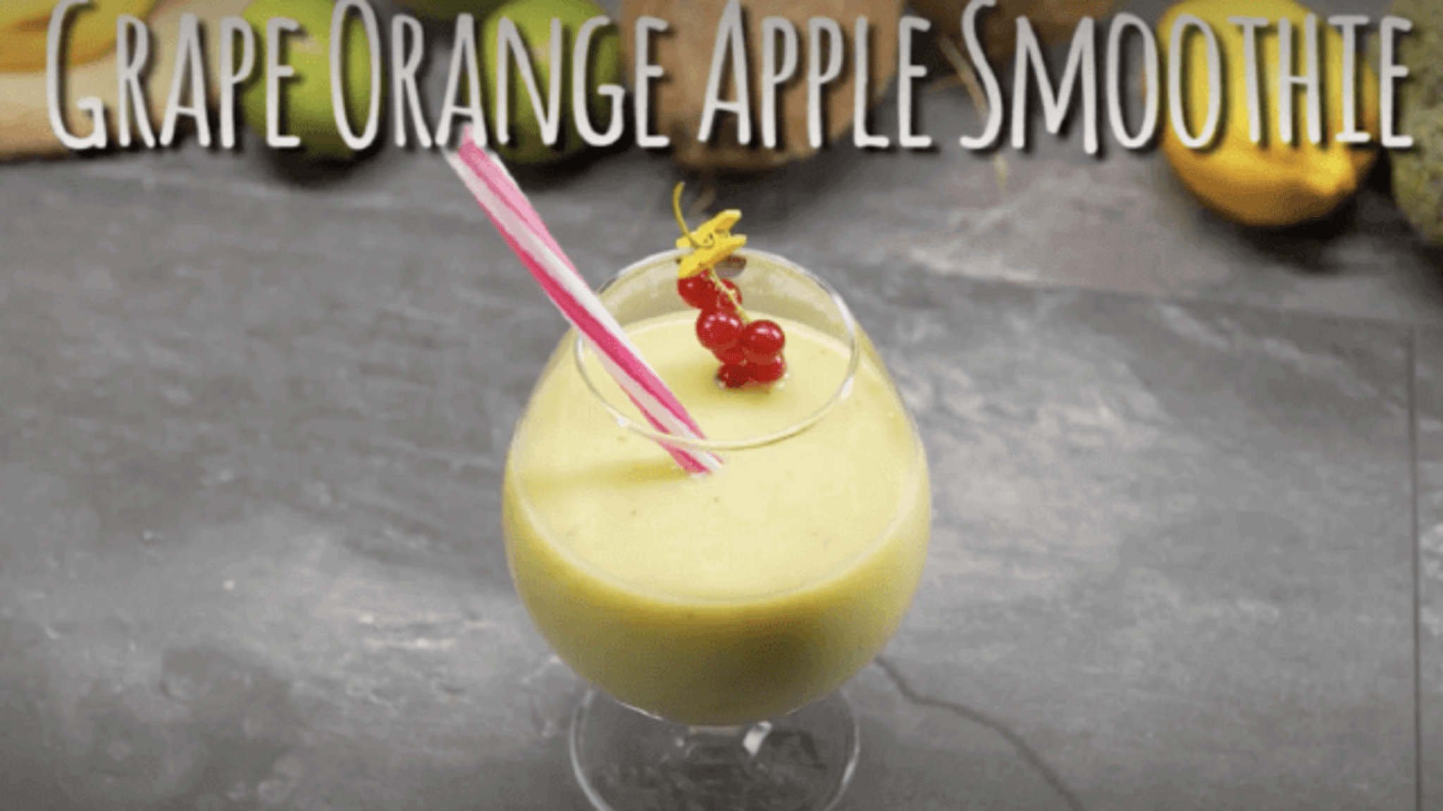 How to Make a Grape Orange Apple Smoothie DIY